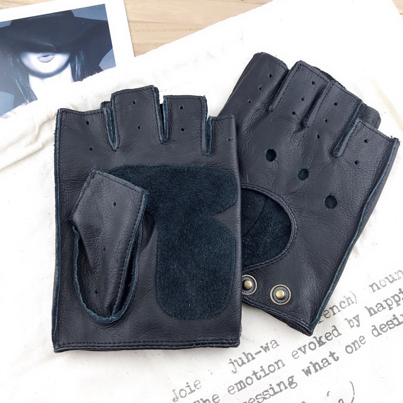 ถุงมือหนังขี่มอเตอร์ไซค์สไตล์เ - Leather Driving Glove บทวิจารณ์และราคา