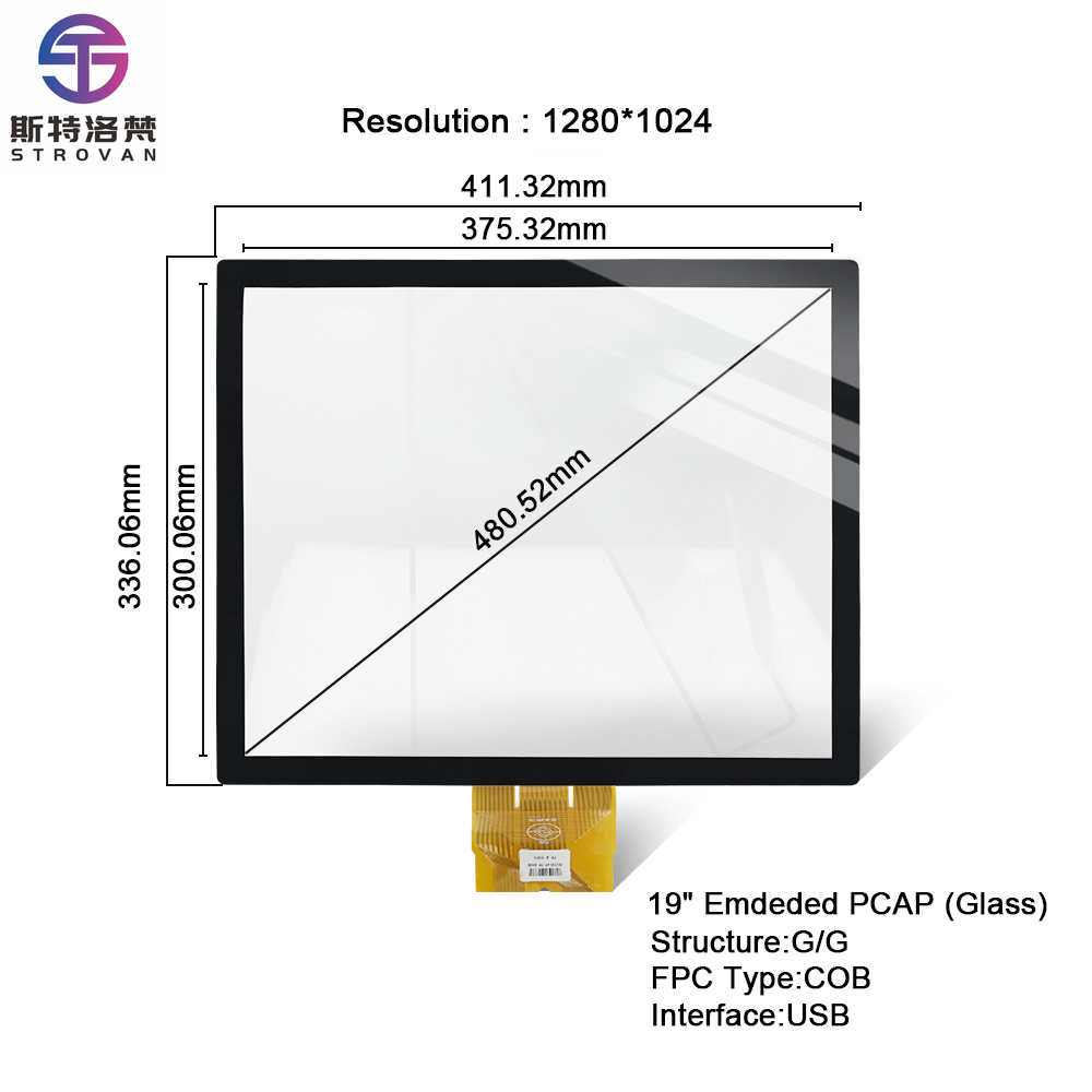 หน้าจอ PCAP ขนาด 19 นิ้ว สำหรั - Touchscreen Glove Capacitive บทวิจารณ์และราคา