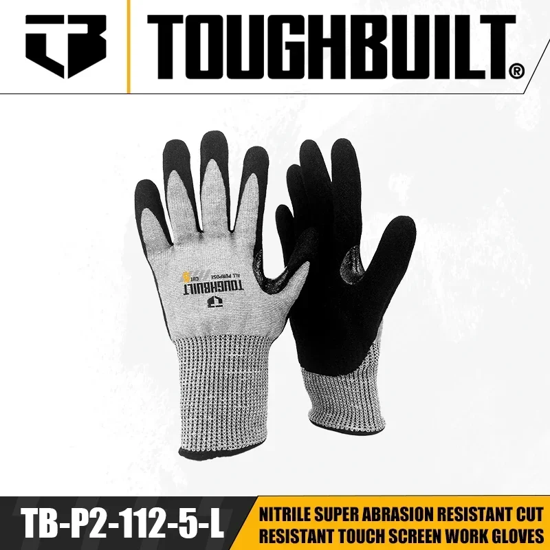 TOUGHBUILT TB-P2-112-5-L/S/M ถ - Nitrile Mechanic Glove บทวิจารณ์และราคา