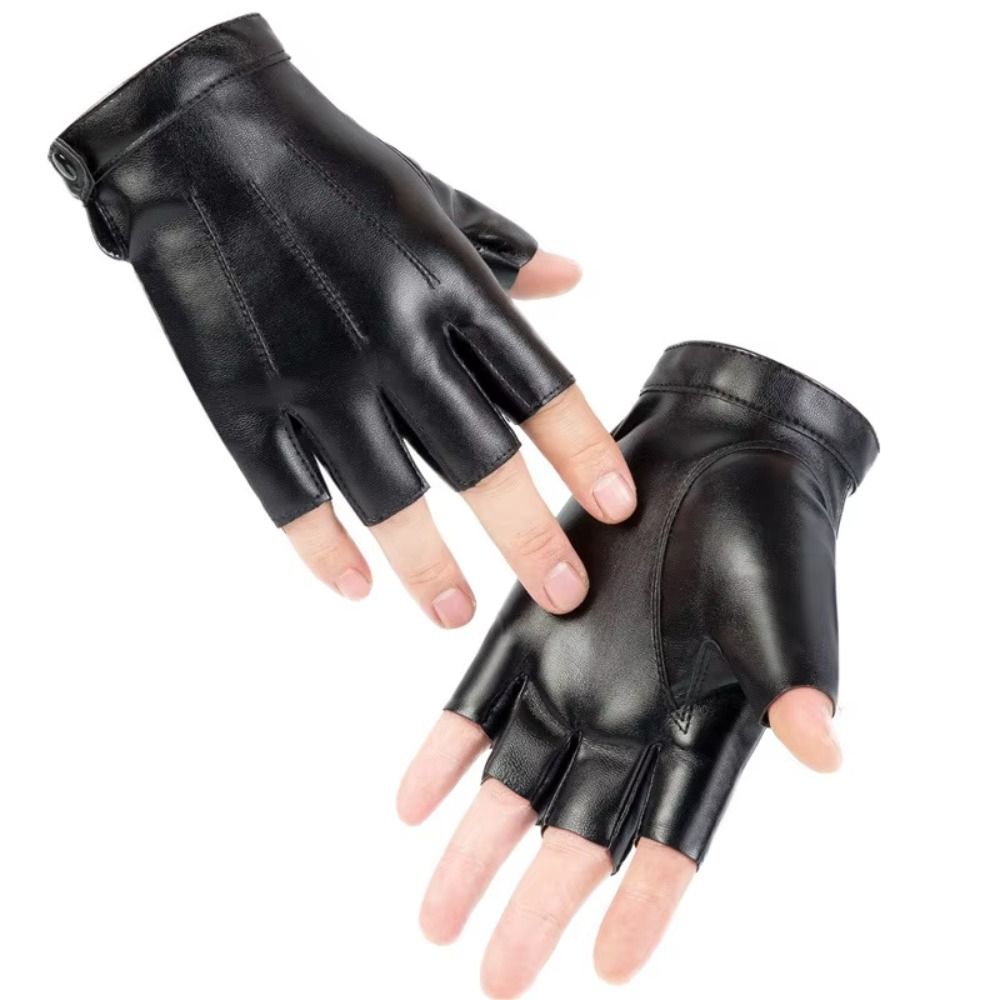 แฟชั่นพังค์ PU ถุงมือขับรถ ดีไ - Leather Driving Glove บทวิจารณ์และราคา