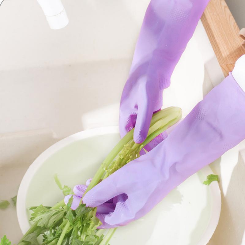 1 คู่ถุงมือยางทำความสะอาดในครั - Dish Glove Rubber บทวิจารณ์และราคา