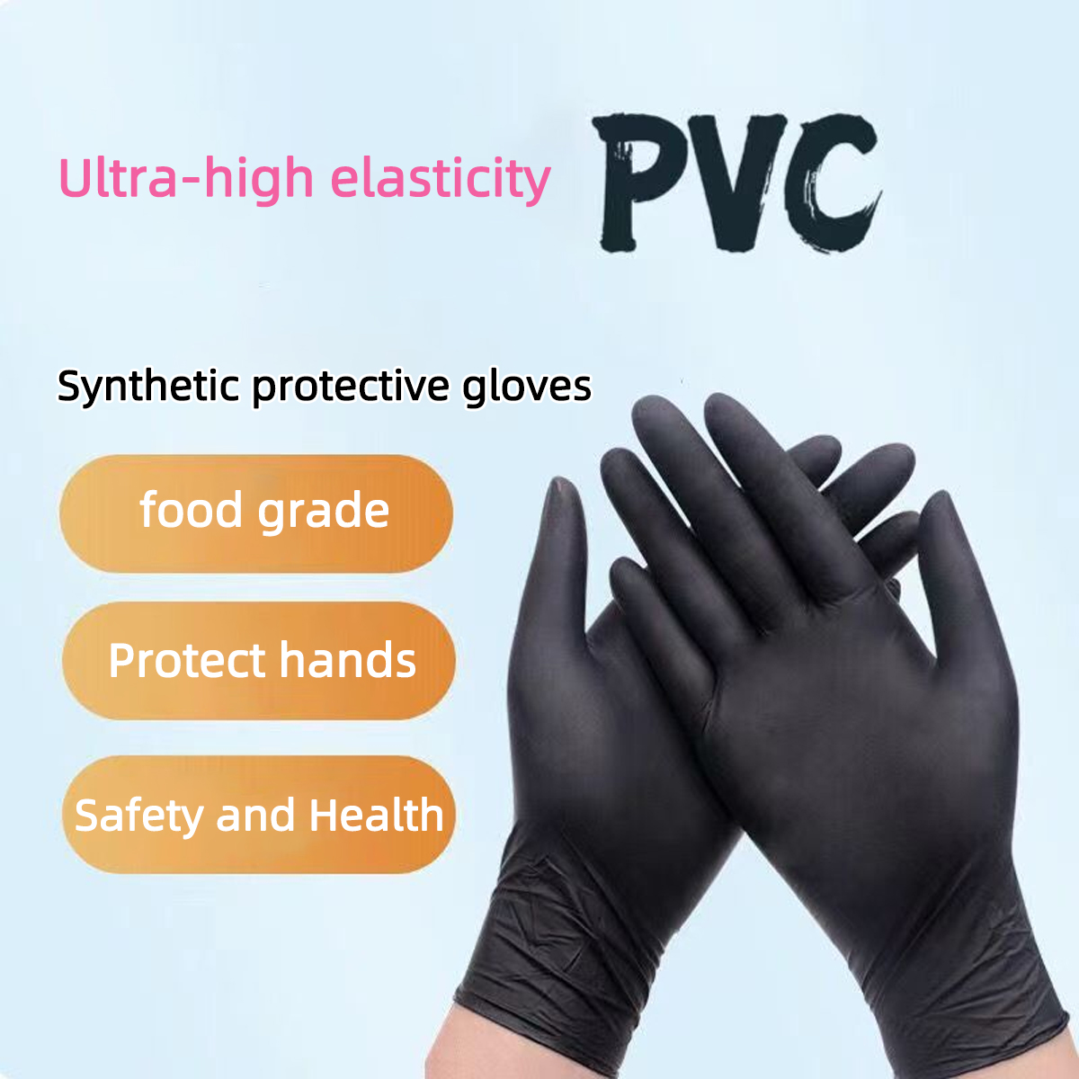 ถุงมือไนไตรล์สีดำแบบใช้แล้วทิ้ - Latex Disposable Glove บทวิจารณ์และราคา